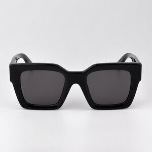 Off-White JACKSON Women Sunglasses Black Square Frame Grey | Model OERI13I